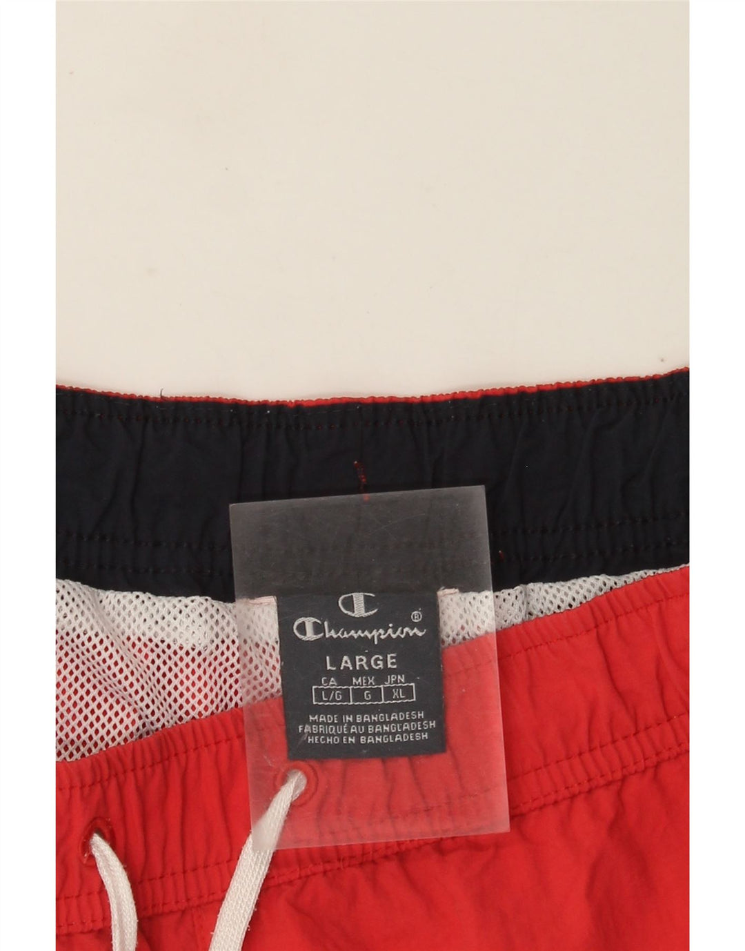 Champion Herre grafiske svømmeshorts Large Red