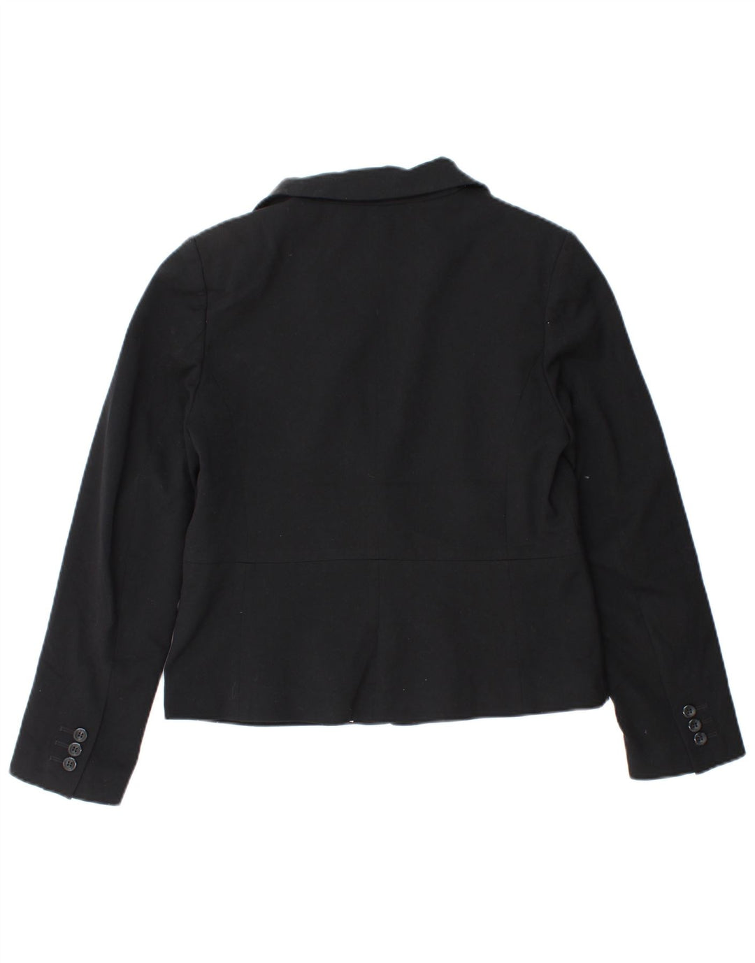 Marks & Spencer Dame Crop 1 Knap Blazer Jacket UK 12 Medium Sort