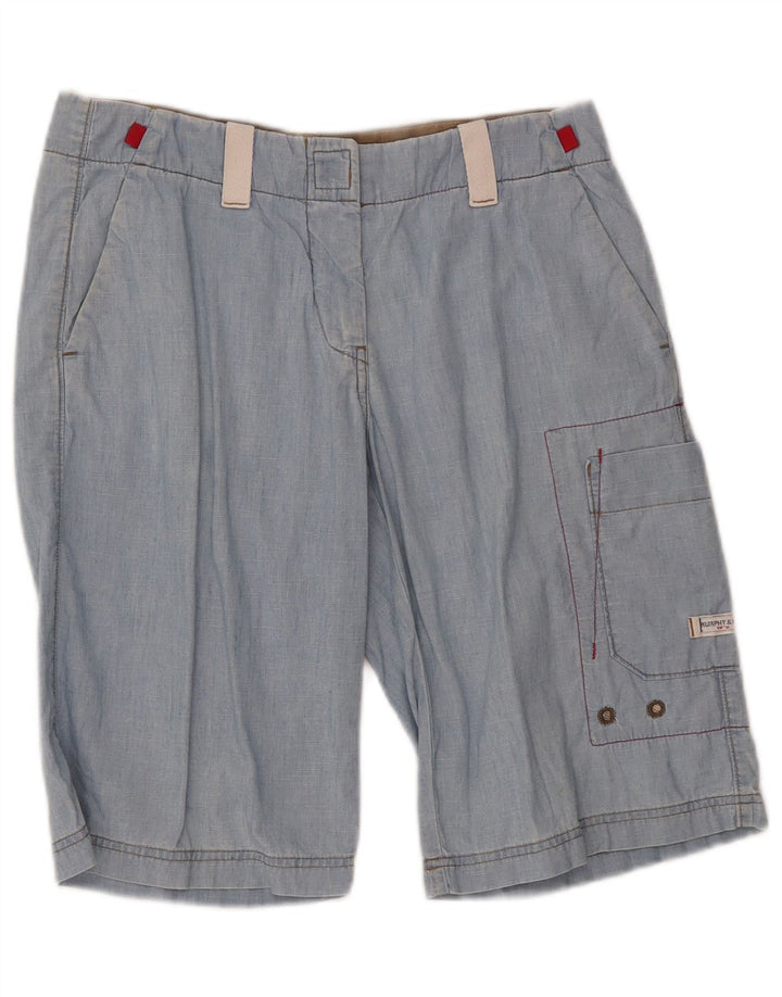 Murphy & Nye Mens Cargo Shorts Small W29 Blue Cotton
