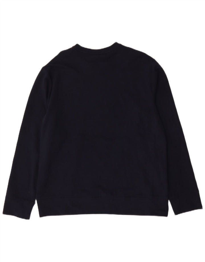 Reebok Sweatshirt til mænd, stor marineblå bomuld