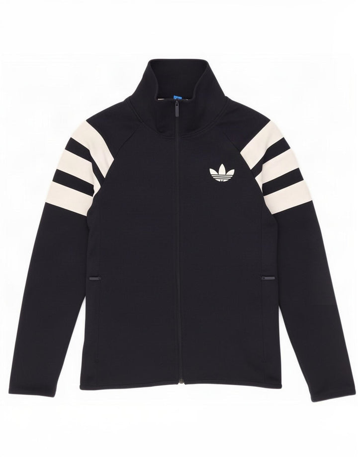 Adidas Træningsdragt til mænd, topjakke, lille marineblå colourblock polyester
