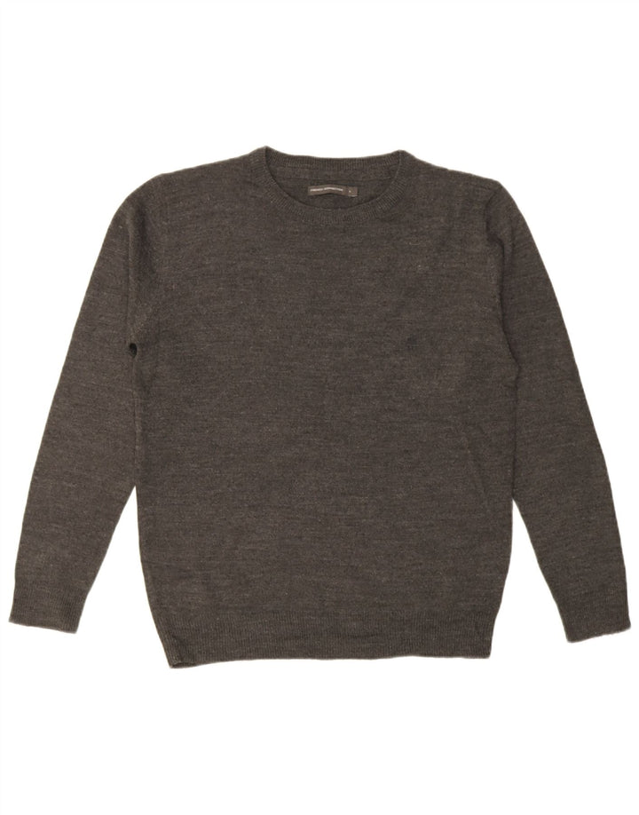 French Connection Herre Crew Neck Jumper Sweater Large Grå