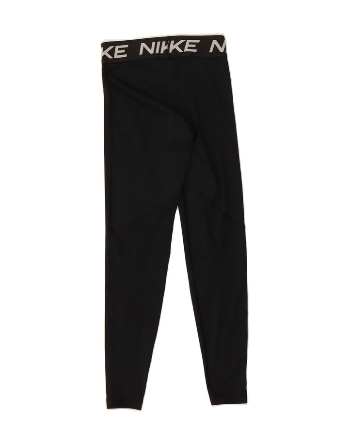 NIKE Womens Dri Fit Graphic Leggings UK 4 XS  Black Polyester Vintage Nike and Second-Hand Nike from Messina Hembry 