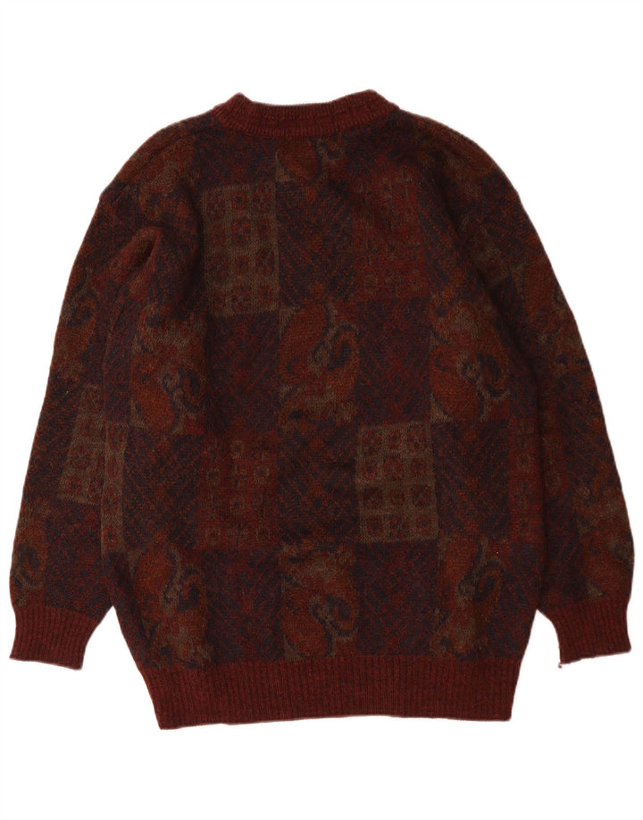 Marks & Spencer Herre St. Michael Crew Neck Jumper Sweater Medium Burgundy