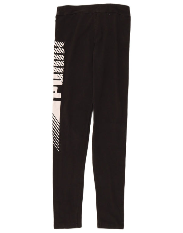 Puma piger grafiske leggings 13-14 år sort bomuld