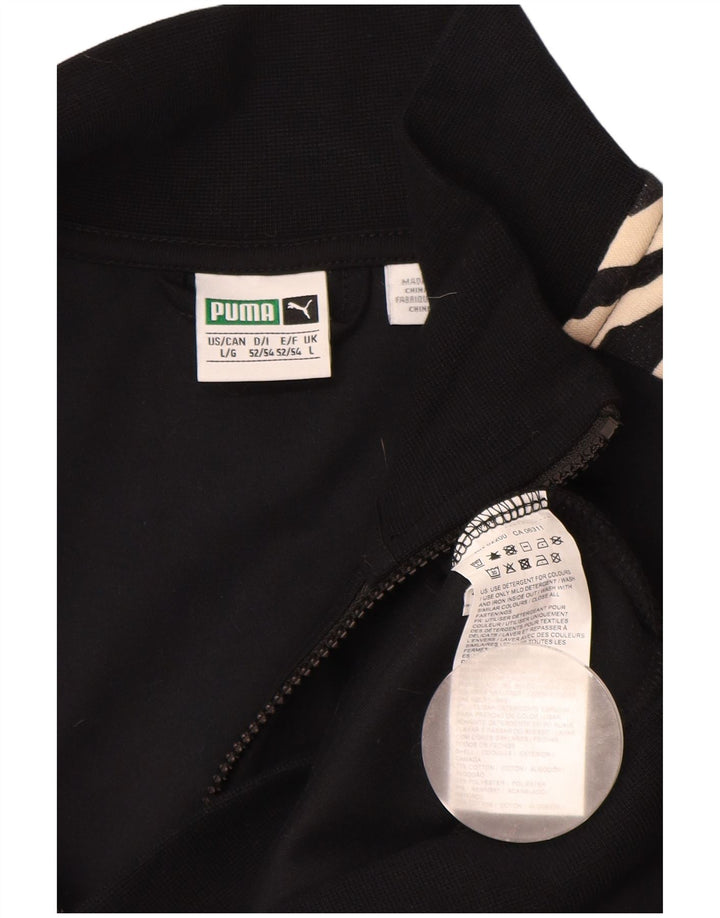 PUMA Herre Clyde træningsdragt Topjakke Stor sort dyreprint polyester