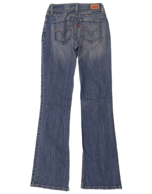 LEVI'S Womens 528 Curvy Flared Jeans US 3 Small W26 L32 Blue Cotton
