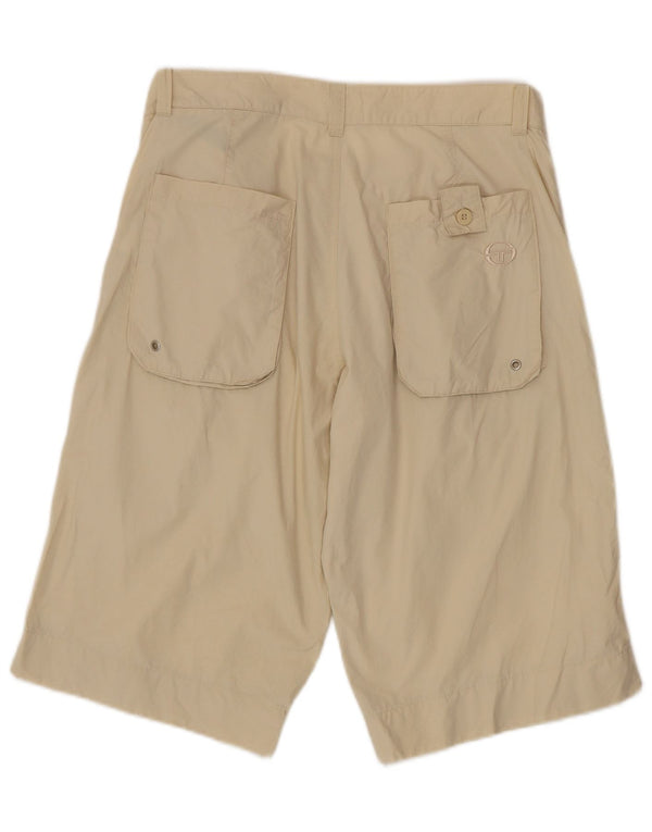 Sergio Tacchini Herre Casual Shorts IT 50 Large W34 Beige Bomuld
