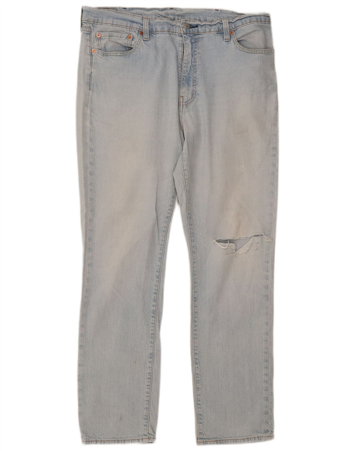 Levi's Herre 511 Distressed Slim Jeans W38 L32 Blå Bomuld
