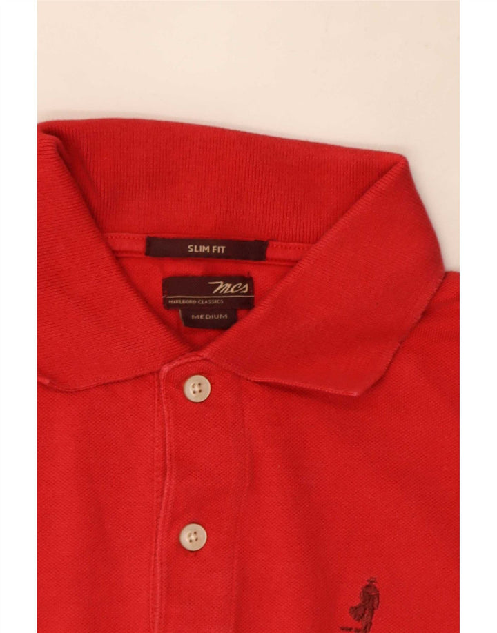Marlboro Classics Herre Slim Fit Polo Shirt Medium Rød