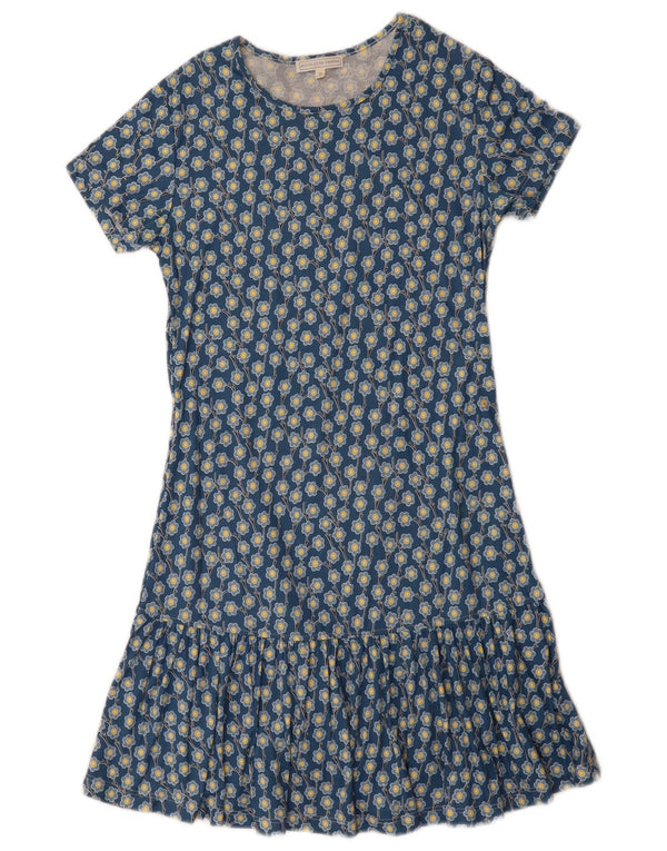 Nicoletta Fanna Girls A-Line Kjole 13-14 År Blå Blomster Bomuld