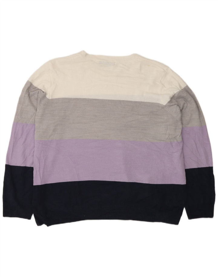 Marks & Spencer Dame sweater med rund hals DK 22 2XL Flerfarvet