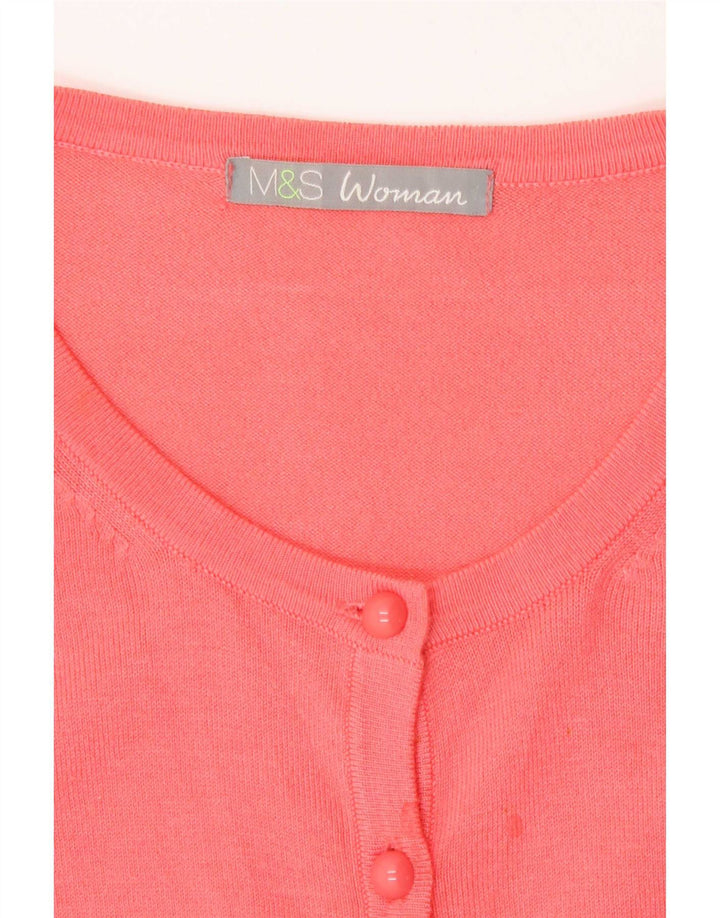 Marks & Spencer Dame Cardigan Sweater UK 10 Small Pink