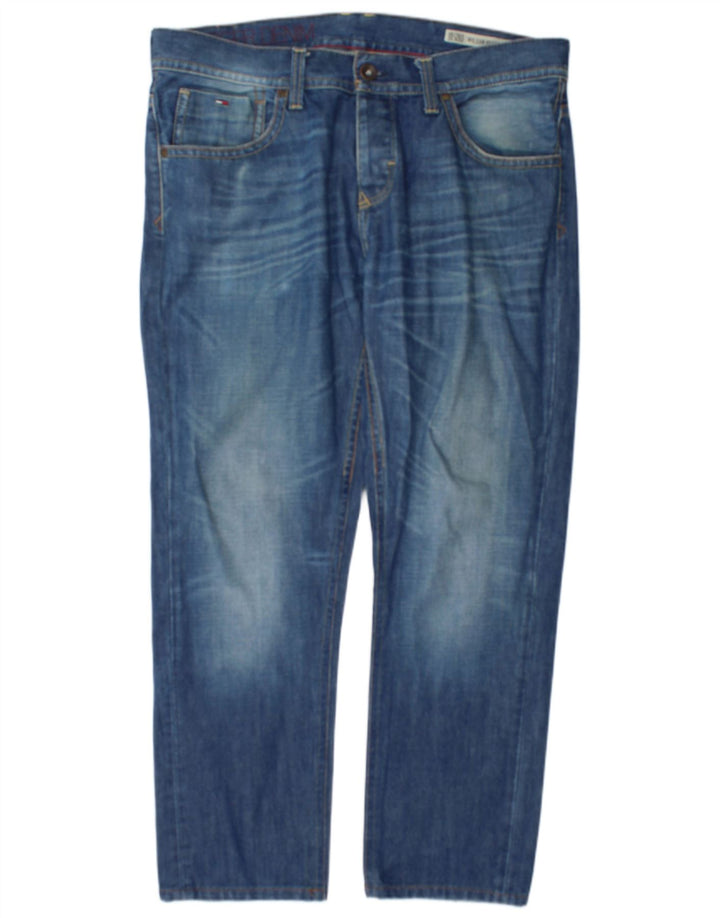 Tommy Hilfiger Straight Jeans til mænd W38 L30 Blå Bomuld