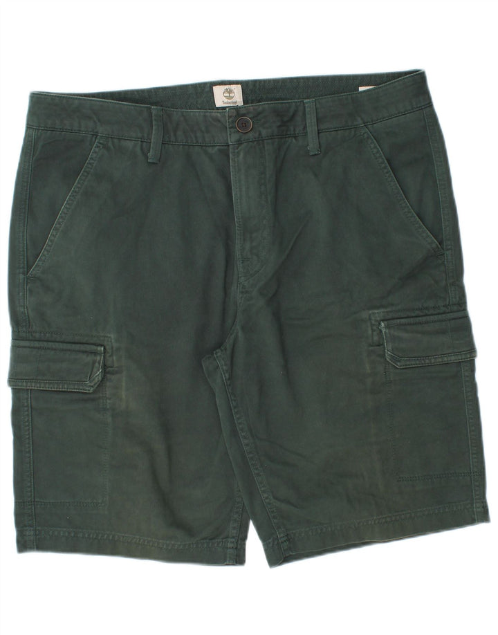 Timberland Herre Cargo Shorts W36 Large Grøn Bomuld