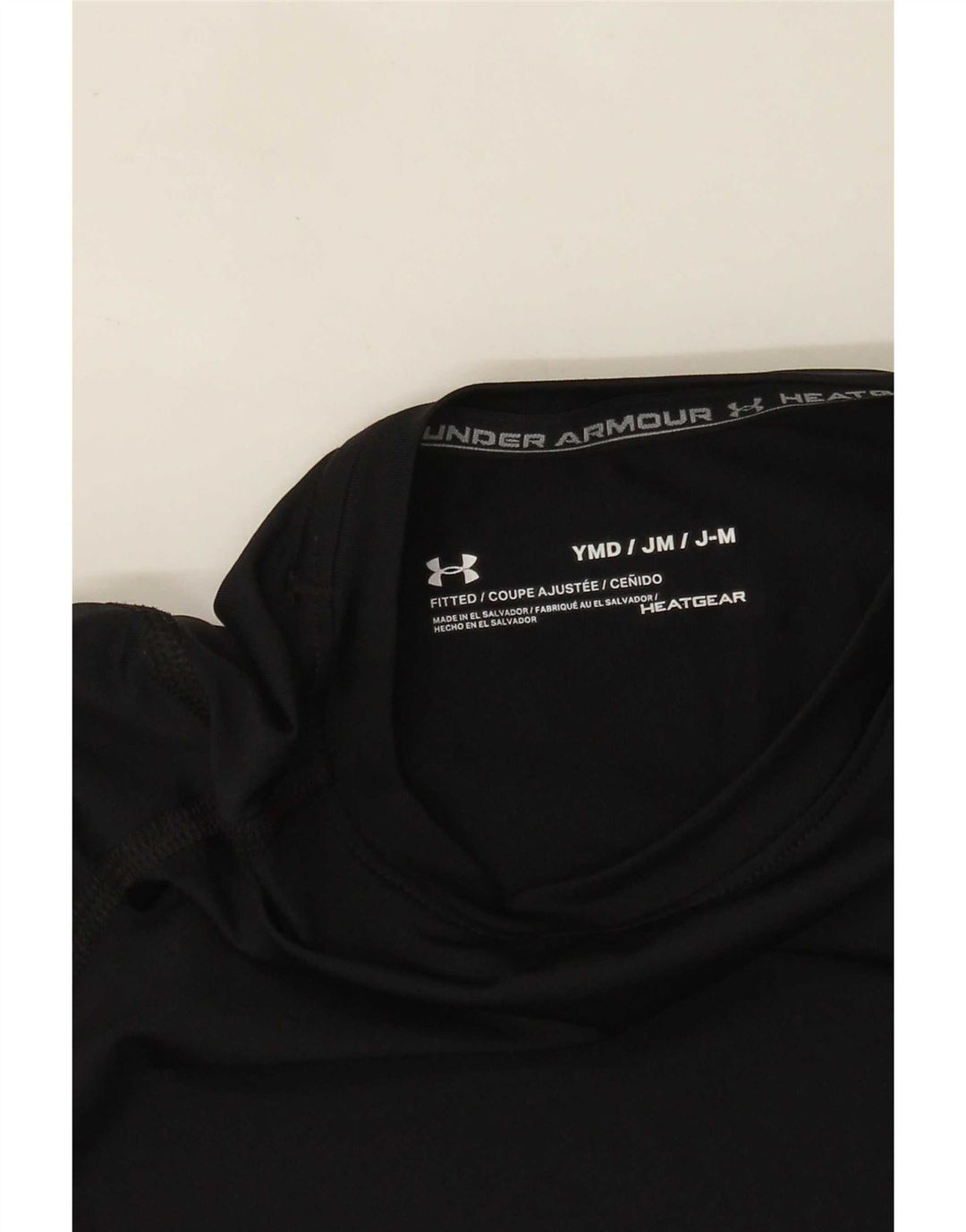 Under Armour Boys Heat Gear Top Langærmet 9-10 år Medium Sort