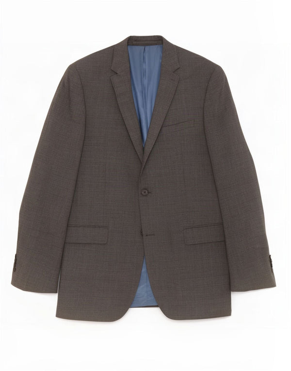 Marks & Spencer Mens 2 Button Blazer Jacket UK 40 Medium Grey Wool