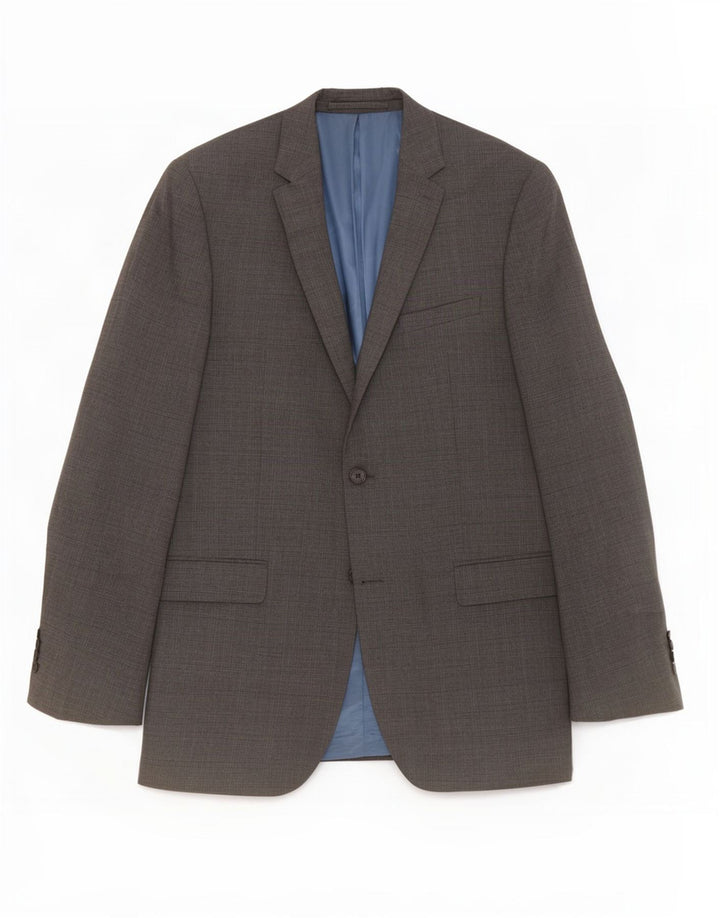 Marks & Spencer Herre 2-knaps blazerjakke UK 40 Medium Grey Uld