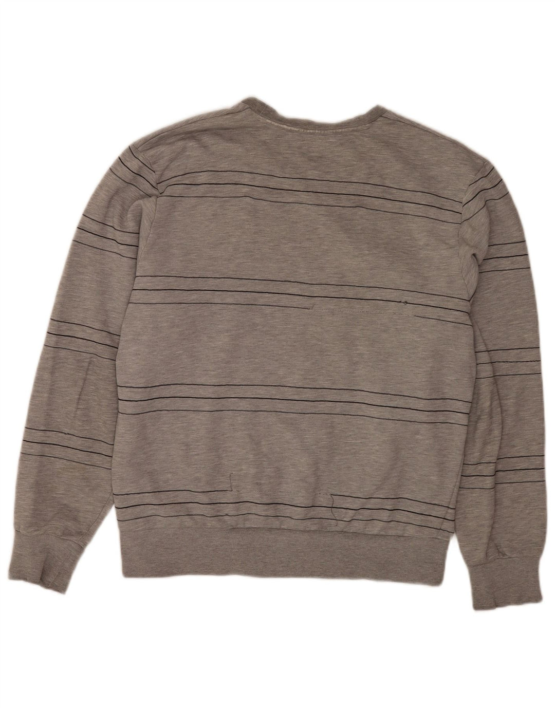 Adidas Sweatshirt til mænd, stor gråstribet bomuld