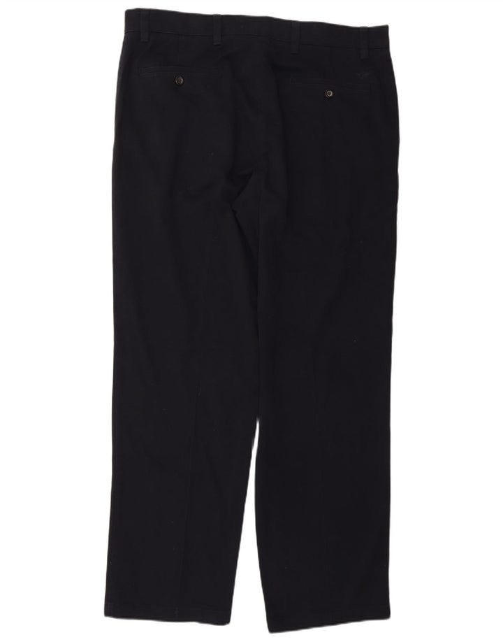 DOCKERS Herre Classic Fit Chino Bukser W34 L30 Marineblå Bomuld Classic