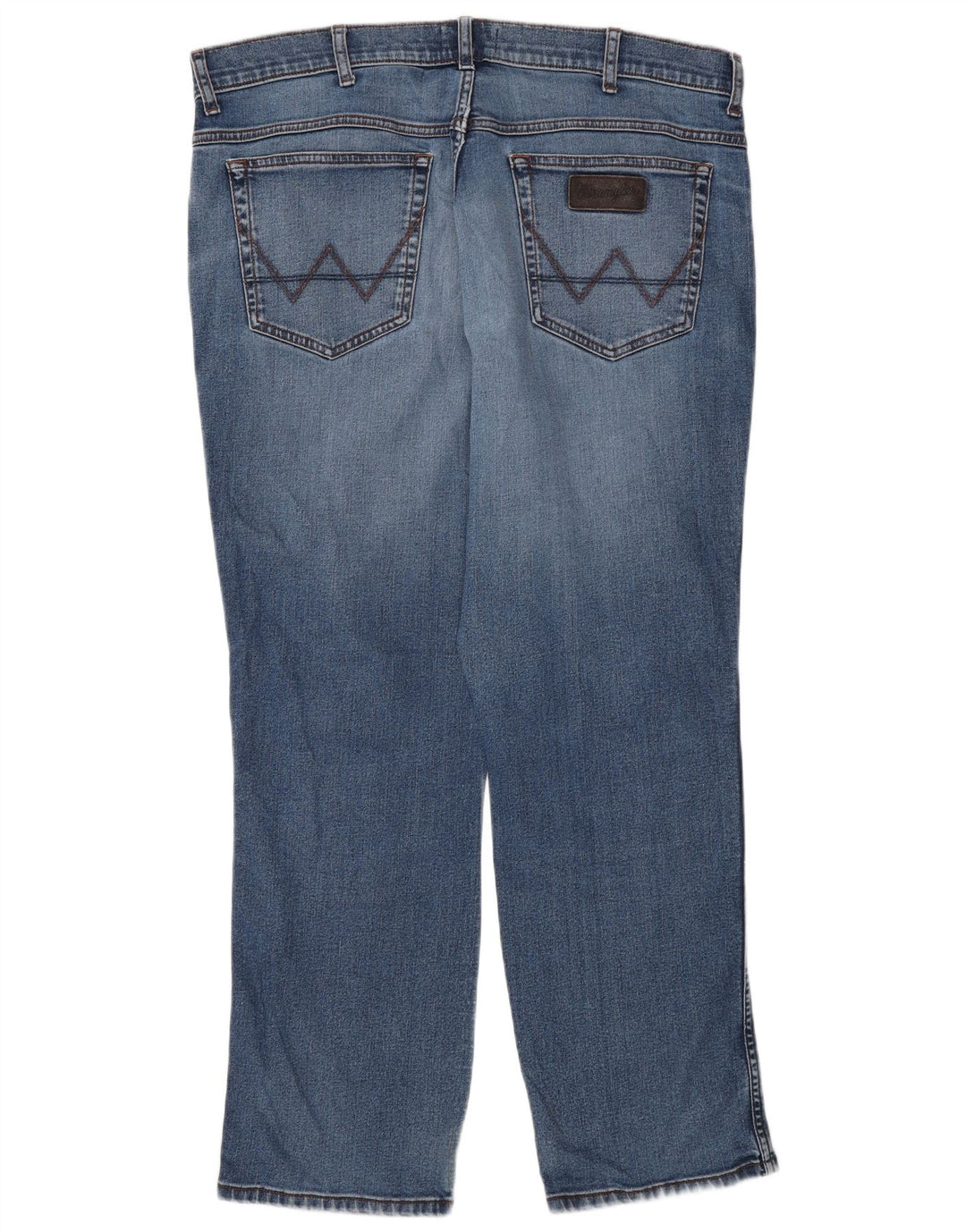 Wrangler Herre Texas Straight Jeans W38 L30 Blå Bomuld