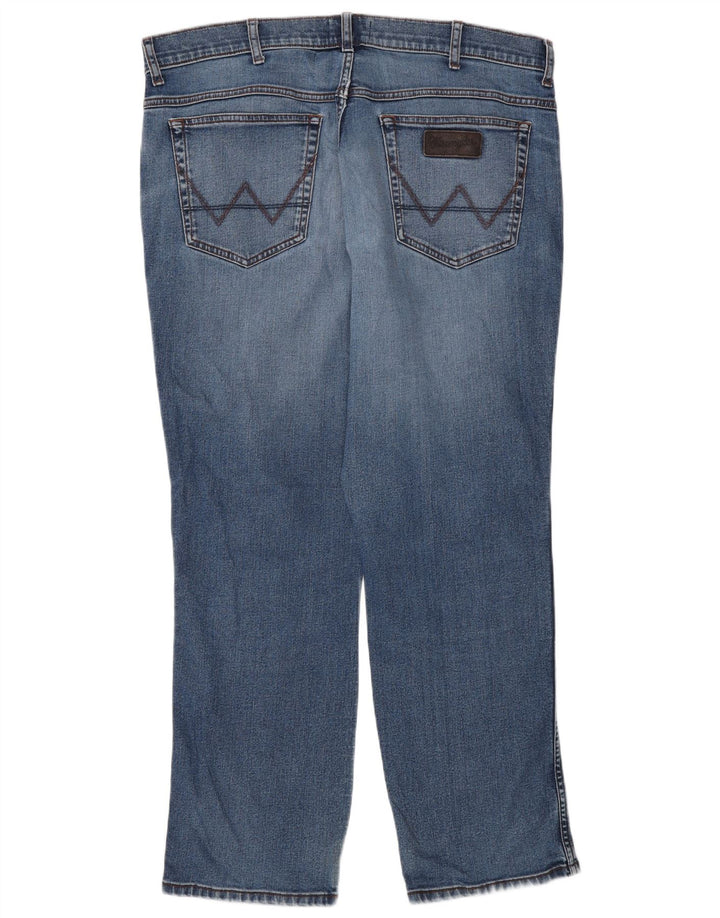 Wrangler Herre Texas Straight Jeans W38 L30 Blå Bomuld