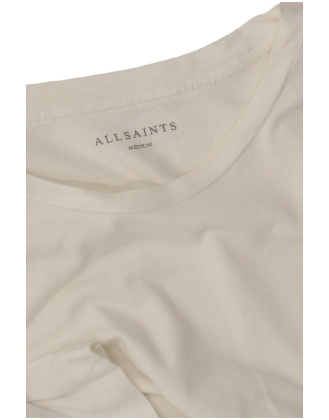 All Saints Herre T-Shirt Top Medium Hvid