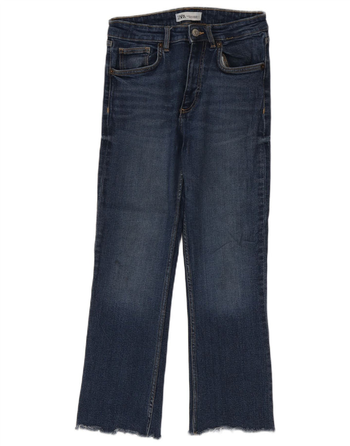 Zara Dame Bootcut Jeans EU 36 XS W26 L25 Blå