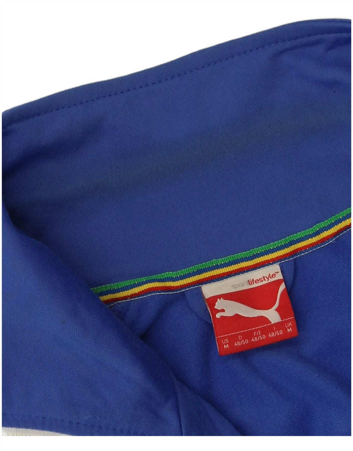 Adidas Træningsdragt til mænd Top jakke Medium blå stribet polyester
