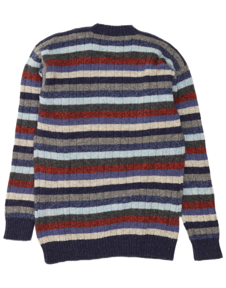 Les Copains Herre Crew Neck Jumper Sweater IT 46 Lille flerfarvet stribet