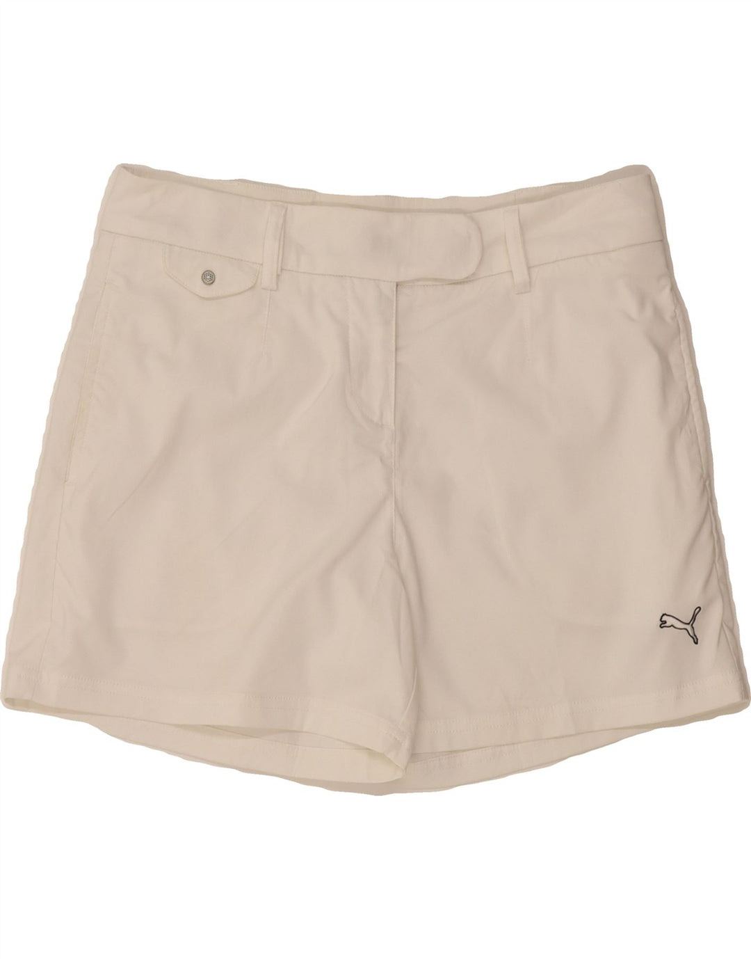 PUMA Womens Chino Shorts W32 Large White Vintage Puma and Second-Hand Puma from Messina Hembry 