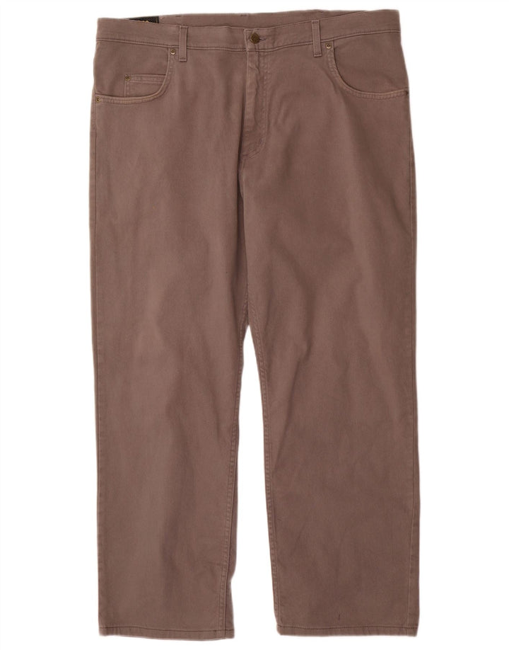 Lee Dame Brooklyn Straight Jeans W42 L30 Grå Bomuld