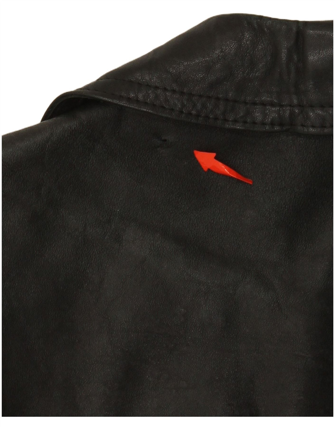 VINTAGE Herre Læderjakke UK 38 Medium Sort