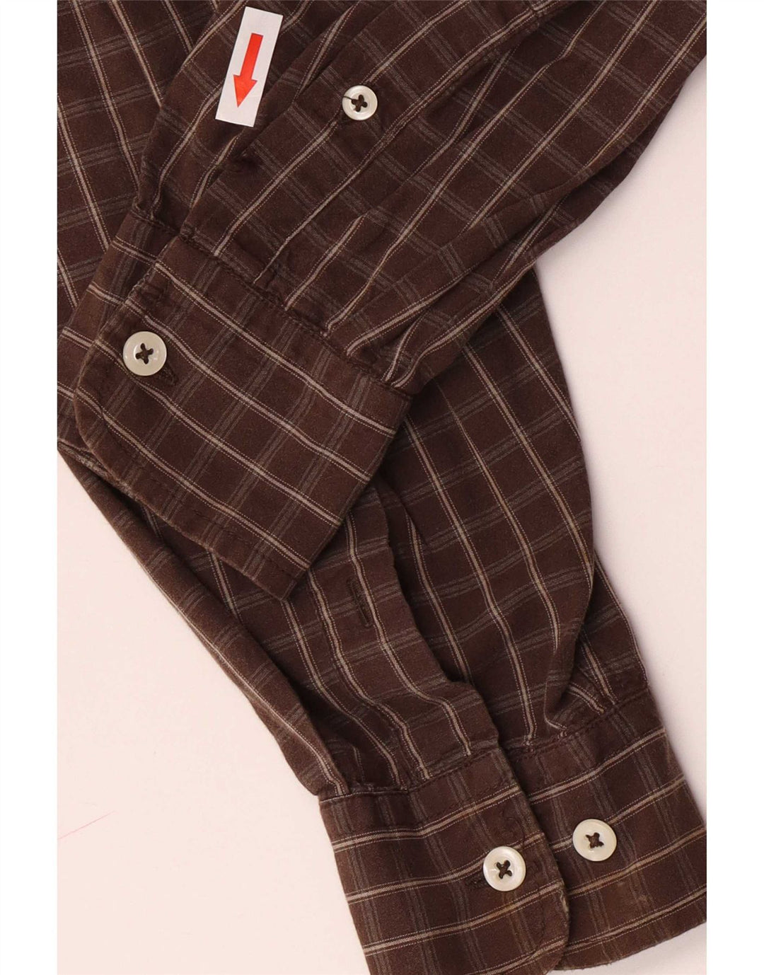 Fila Herre Regular Fit Flannel Shirt IT 46/48 Small Brown Plaid