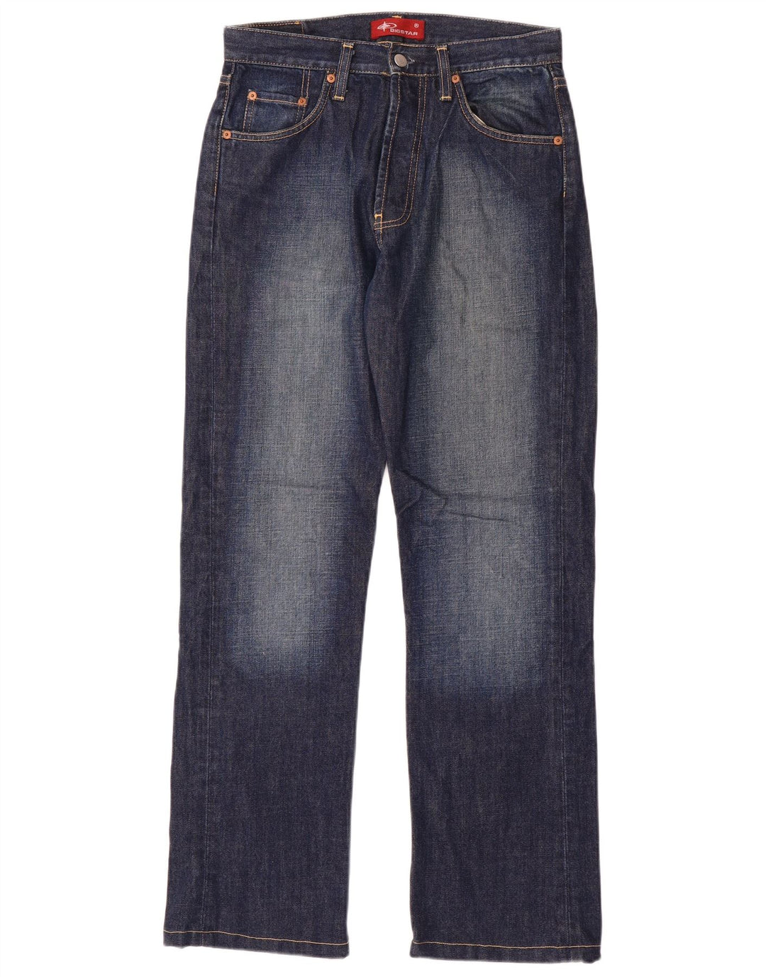 Big Star Straight Jeans til mænd W31 L31 Blå Bomuld