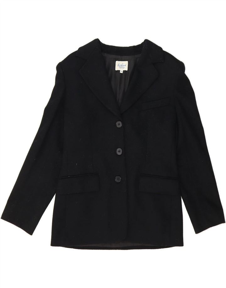 LUISA SPAGNOLI Womens Perugia 3 Button Blazer Jacket IT 42 Medium Black Vintage Luisa Spagnoli and Second-Hand Luisa Spagnoli from Messina Hembry 