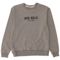 JACK WILLS Herre Grafisk Sweatshirt Jumper Stor Grå Bomuld