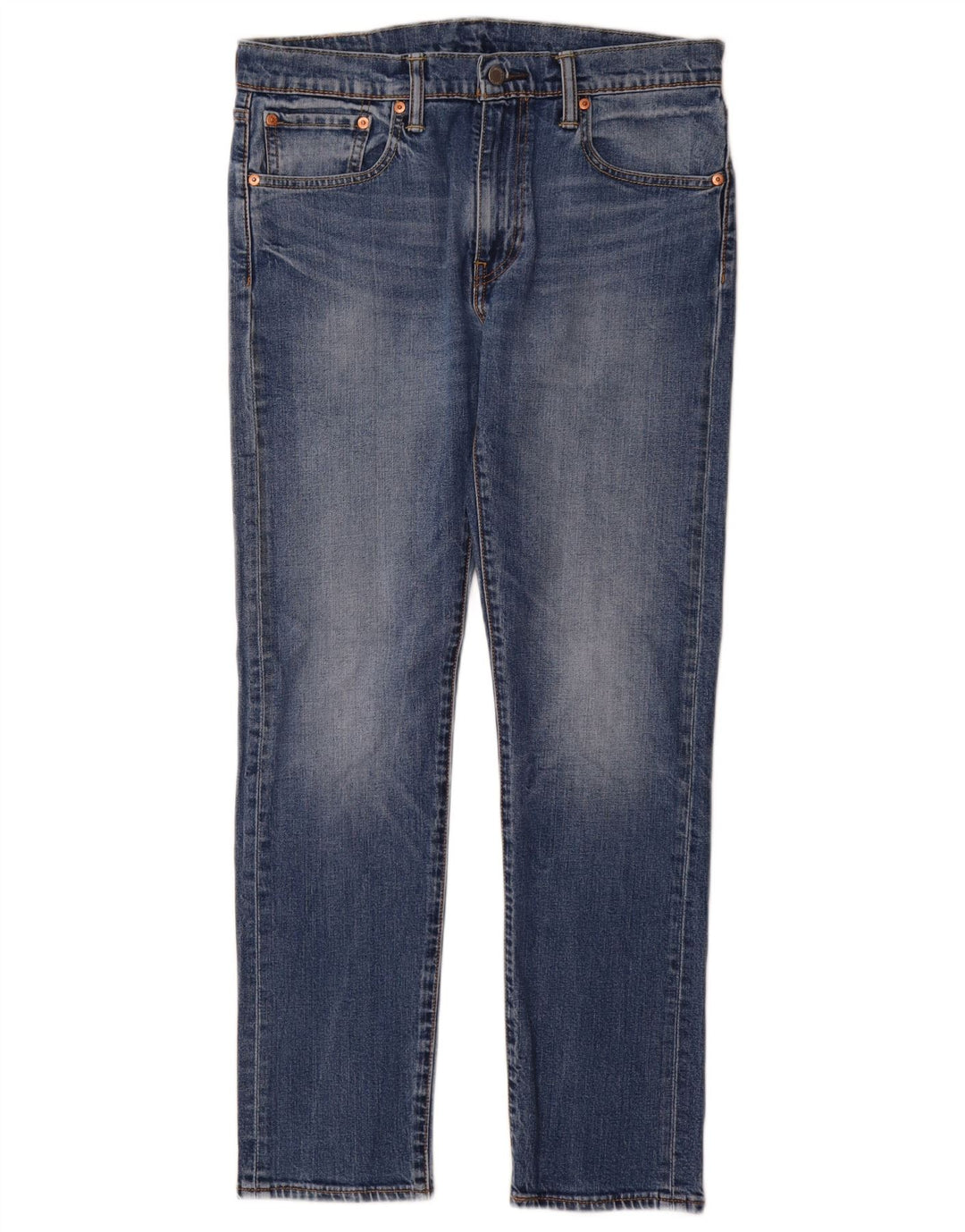 Levi's Herre 502 tilspidsede jeans W32 L32 blå bomuld