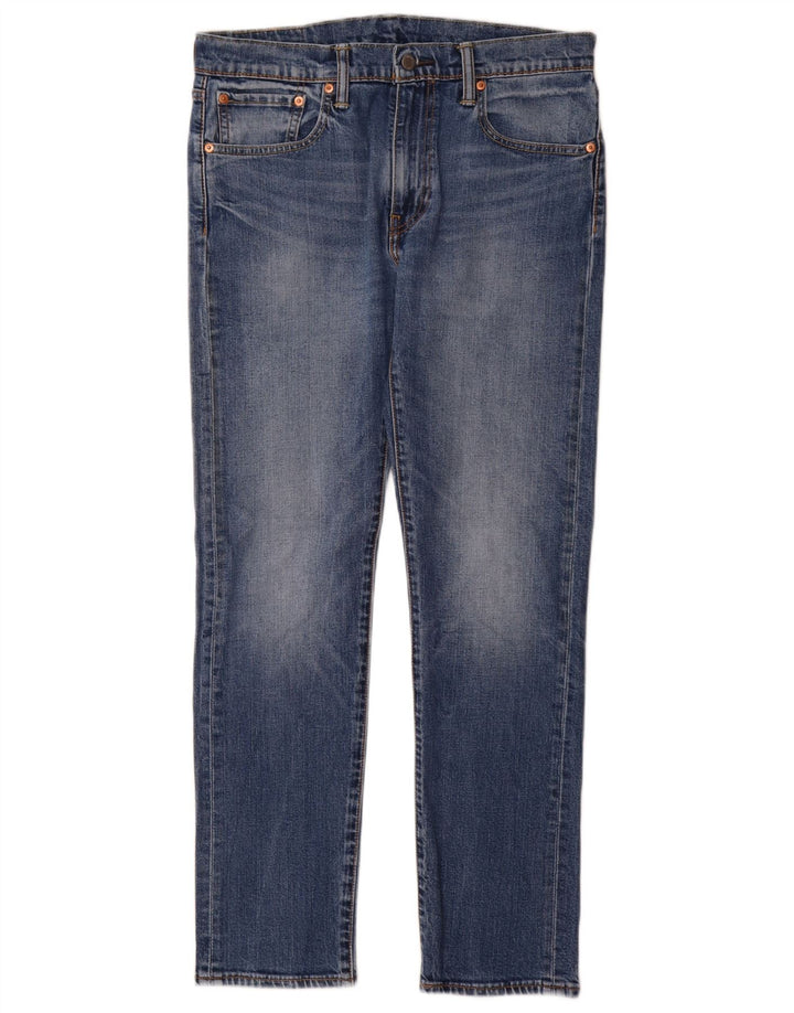 Levi's Herre 502 tilspidsede jeans W32 L32 blå bomuld