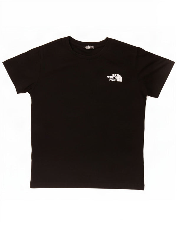 The North Face Boys Grafisk T-Shirt Top 11-12 År Sort Bomuld