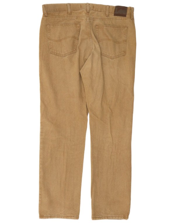 Lee Herre Regular Fit Straight Jeans W38 L32 Brun Bomuld