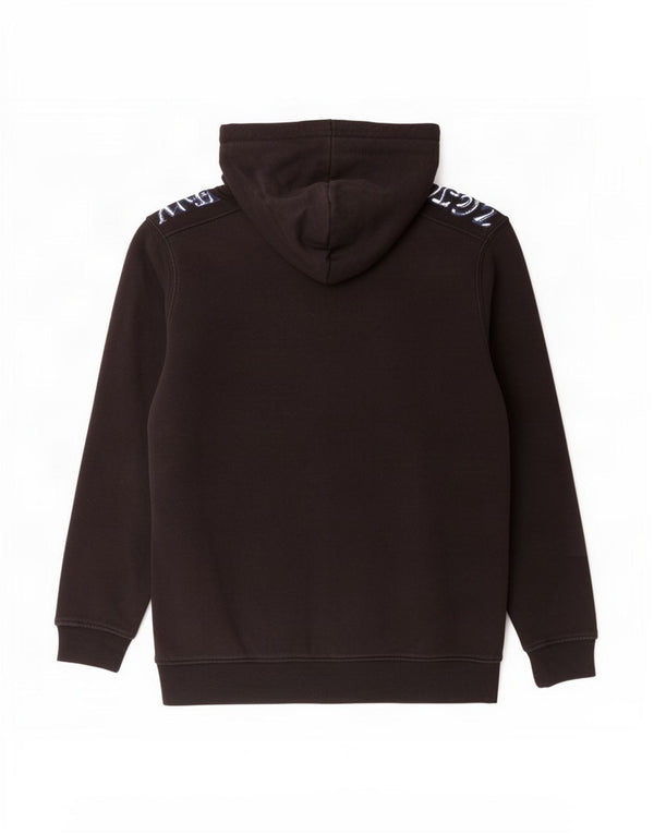 Terranova Mens Graphic Hoodie Jumper Large Black Polyester