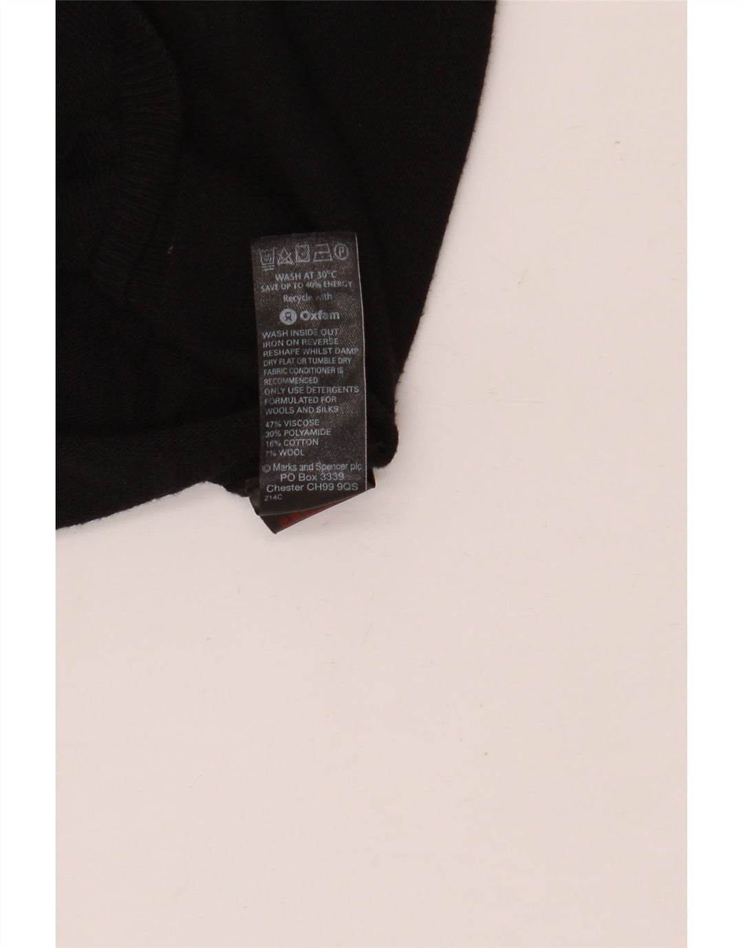 Marks & Spencer Dame Longline Åben Cardigan Sweater UK 20 2XL Sort