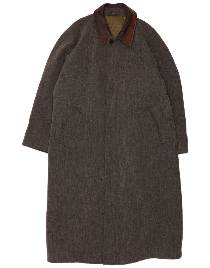 HUGO BOSS Overfrakke til mænd UK 42 XL Grå Uld