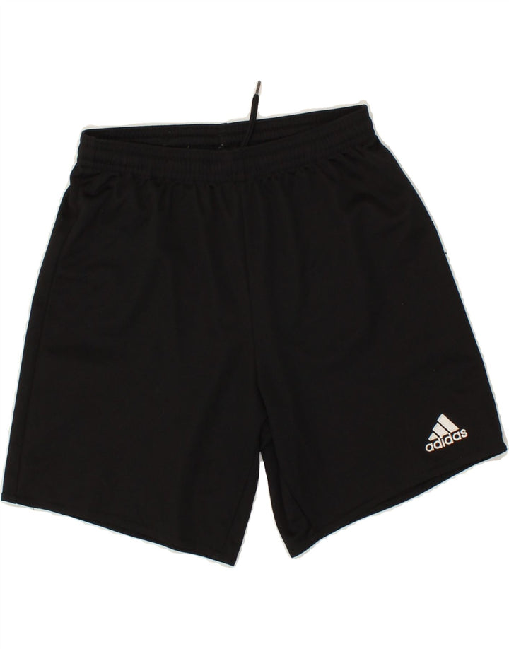 ADIDAS Boys Climalite Sport Shorts 11-12 Years Black Polyester Vintage Adidas and Second-Hand Adidas from Messina Hembry 