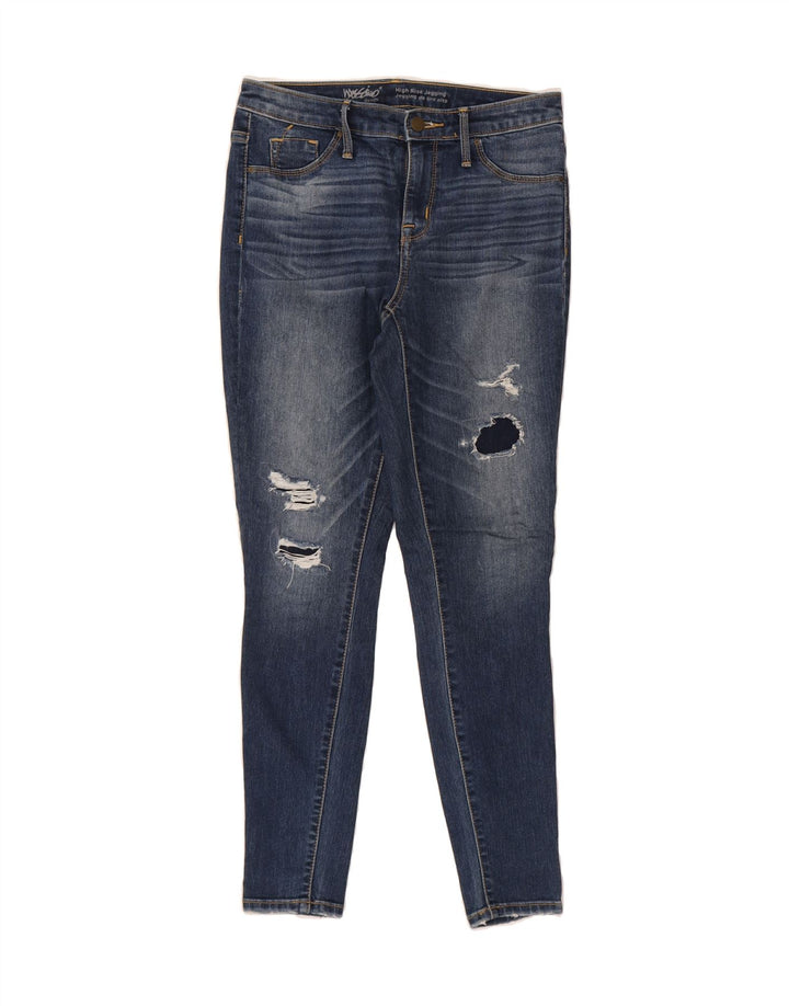 MOSSIMO Womens Distressed High Rise Jegging Jeans US 2 XS W30 L28 Blue Vintage Mossimo and Second-Hand Mossimo from Messina Hembry 