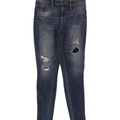 MOSSIMO Womens Distressed High Rise Jegging Jeans US 2 XS W30 L28 Blue Vintage Mossimo and Second-Hand Mossimo from Messina Hembry 