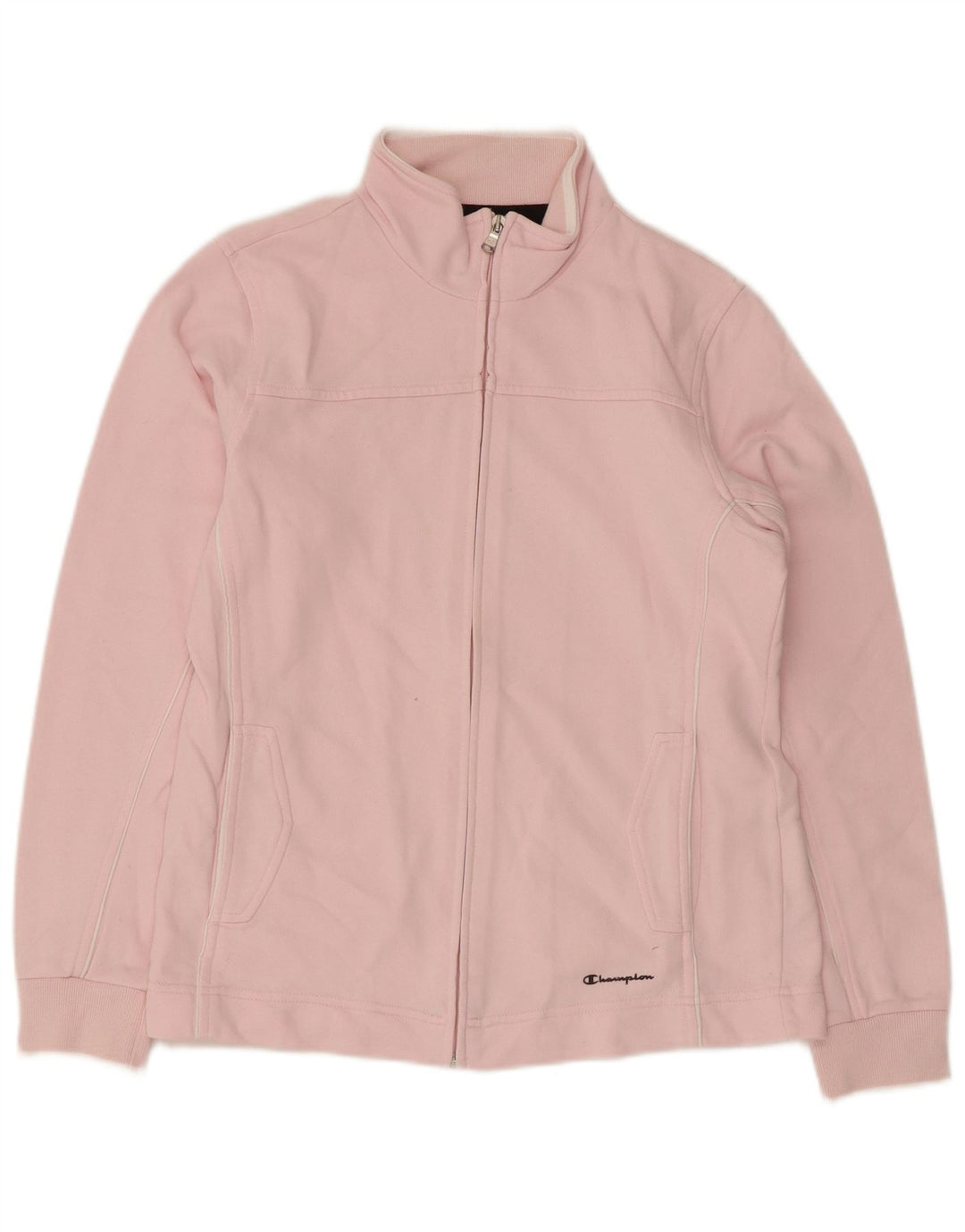 Champion Womens Regular Fit træningsdragt Topjakke UK 10 Small Pink Bomuld