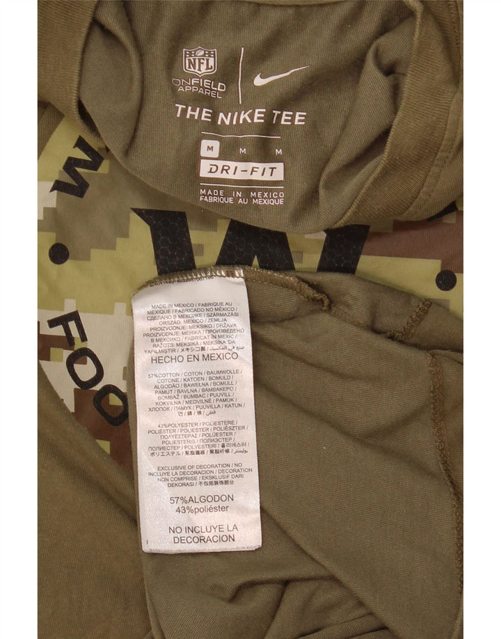 Nike Herre Washington Grafisk Top Langærmet Medium Khaki Bomuld