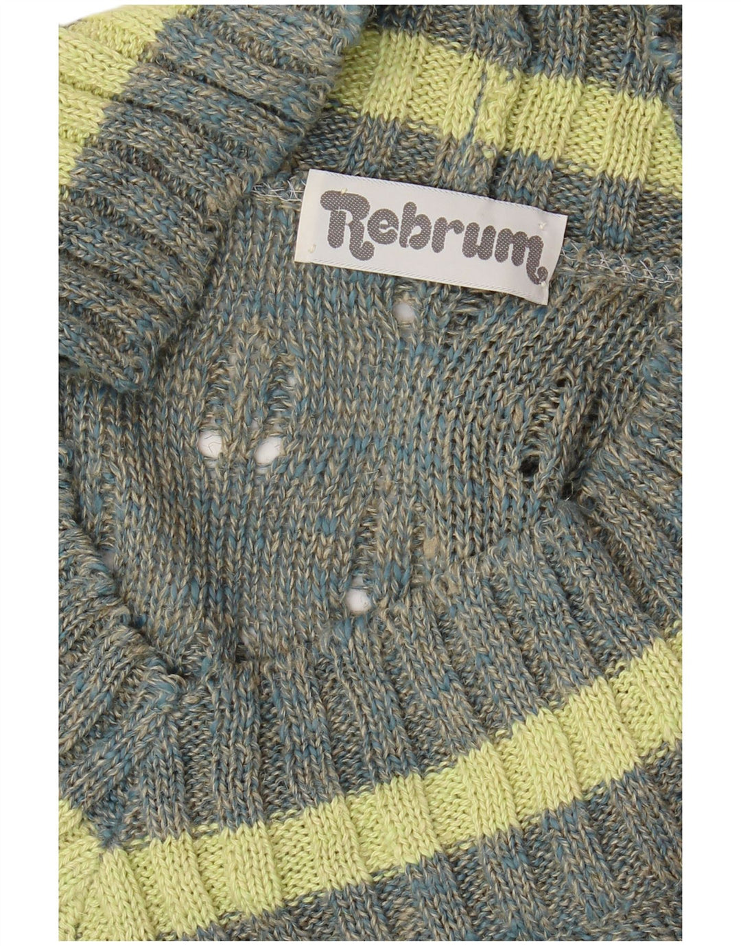 VINTAGE Dame V-hals sweater UK 18 XL Grå